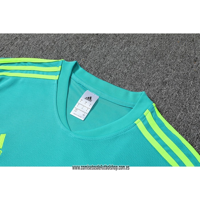 Chandal del Juventus 22-23 Manga Corta Azul y Verde - Pantalon Corto